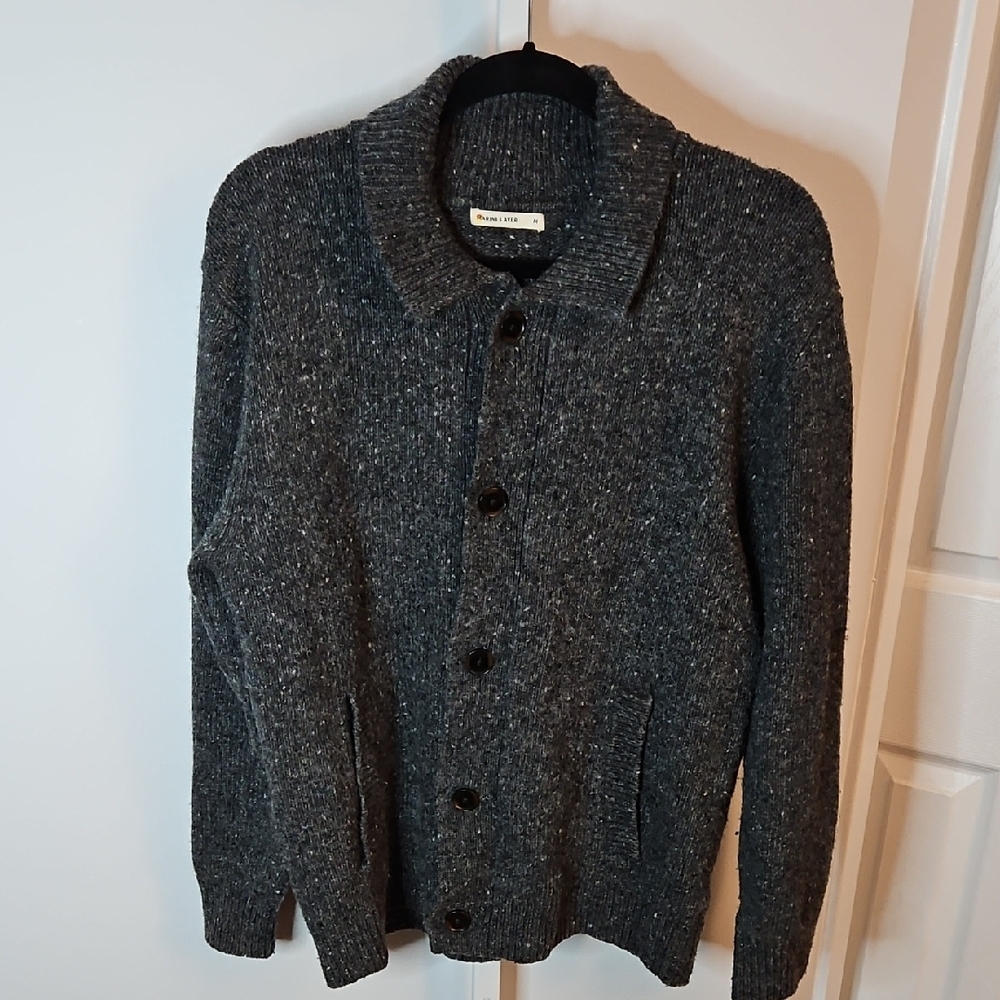 Marine Layer Charcoal Cardigan Sweater